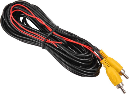 Backup Camera RCA Video Cable,Car Reverse Rear View Parking Camera Video Cable with DC Power Cable & RCA Connector, DC Power Adapter, Cable Clip (33FT/10 Meters)